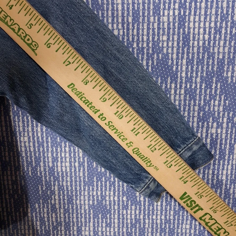 GAP Denim Jacket Snowflake Knitted‎ Liner Kids Size Toddler 5 Years Blue